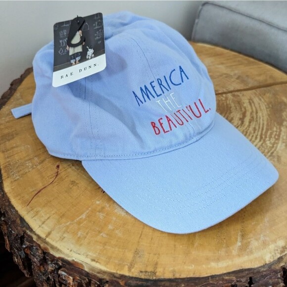 NWT Rae Dunn “America the Beautiful” Baseball Hat Cap - Picture 1 of 4